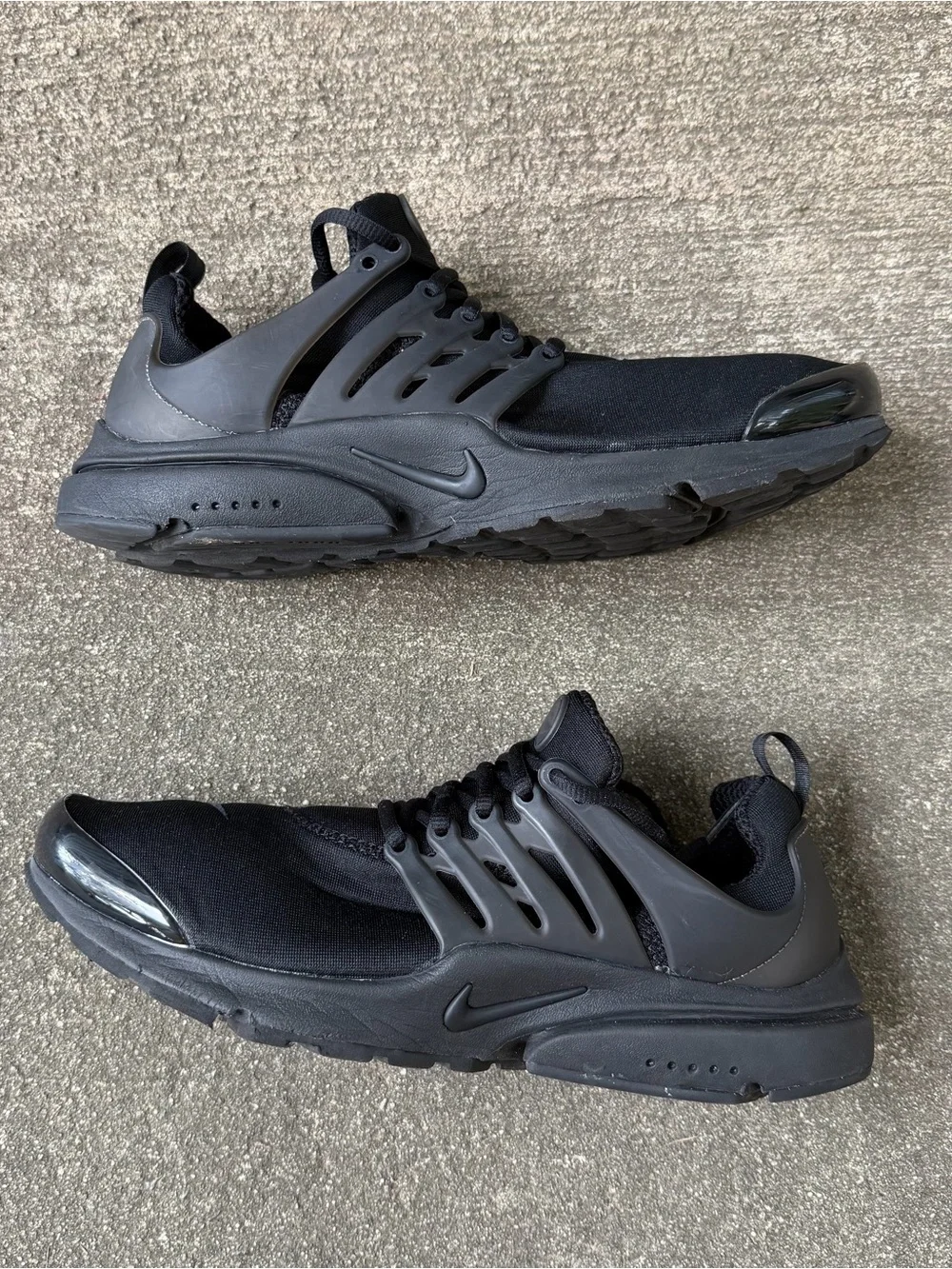 Nike Air Presto Triple Black Shiny Toe Men’s Athletic Shoes Size 11 CT3550-003